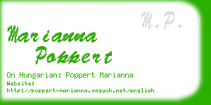 marianna poppert business card
